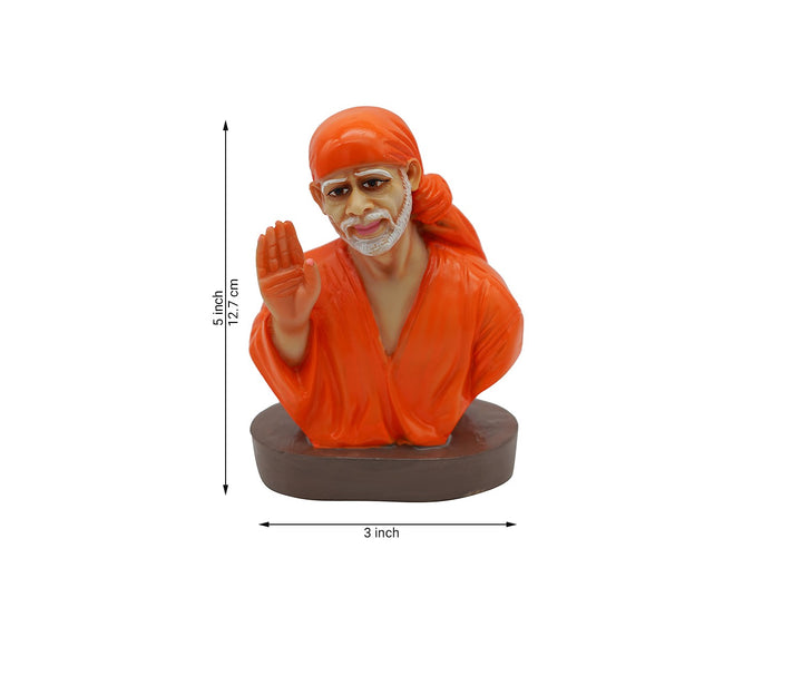 Decorative Hand-Painted Marble Figurine - Orange