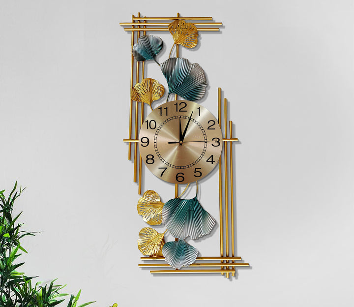Vertical Metal Wall Clock