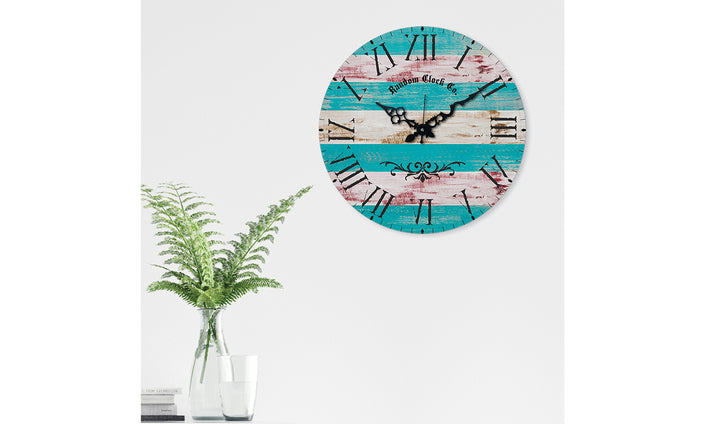 Rustic Timekeeper Wooden Wall Clock