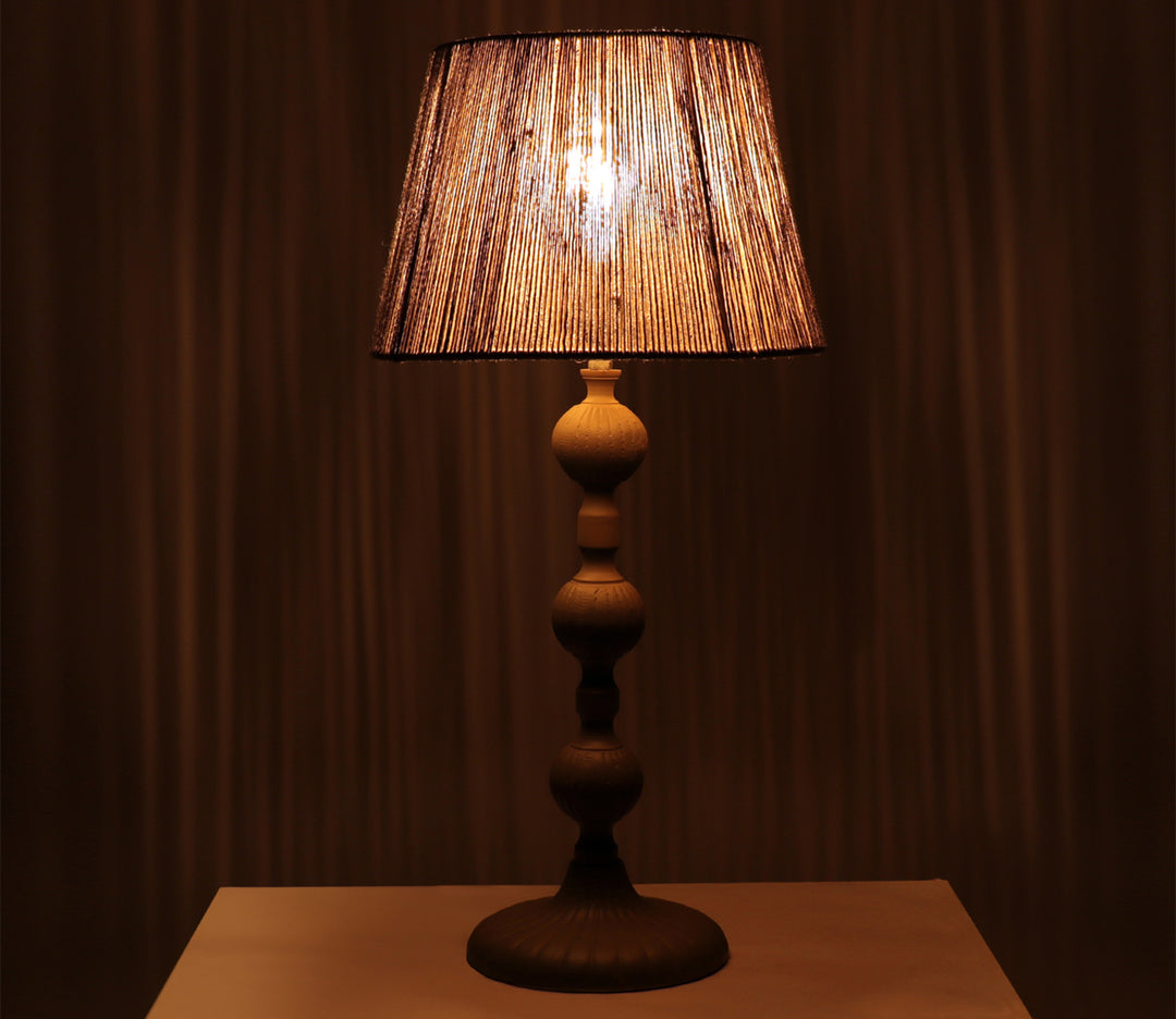 Vintage Jute Theory Metal Table Lamp (38.9 cm H)