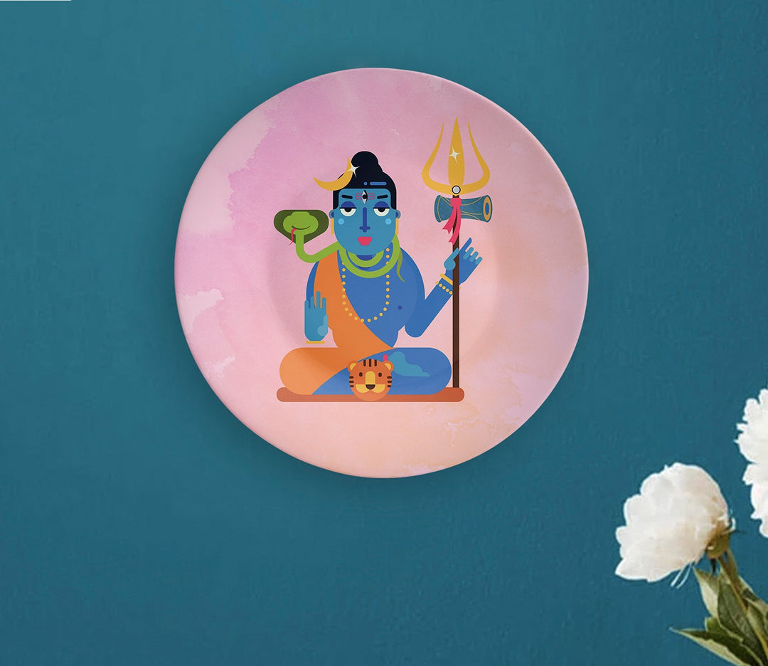 Shiva Shakti Decorative Wall Plate