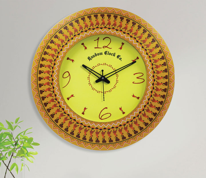 Sunny Yellow Decorative Wall Clock