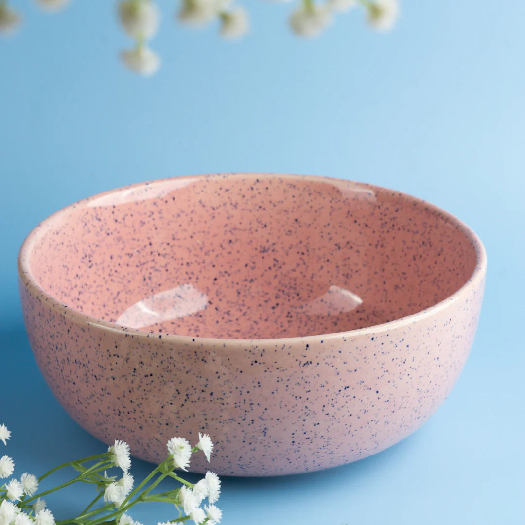 Pastel Pink Ceramic Serving Bowl | Handmade Ceramic Large Serving Bowl - Pastel Pink