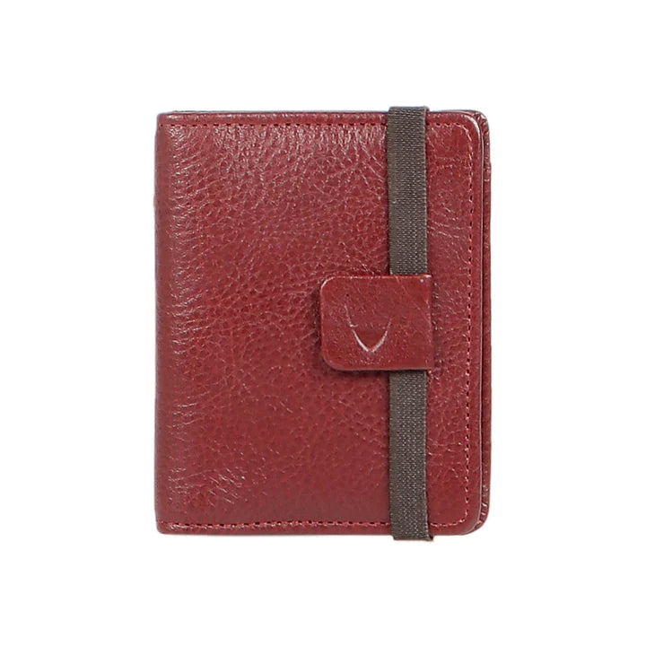 Bi-Fold Leather Card Holder | Marsala Bi-Fold Card Holder