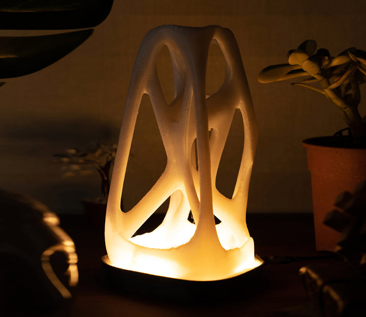 Snowy Hypercube Eco-Friendly Table Lamp
