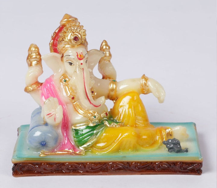 Hand-Painted Marble Figurine for Success