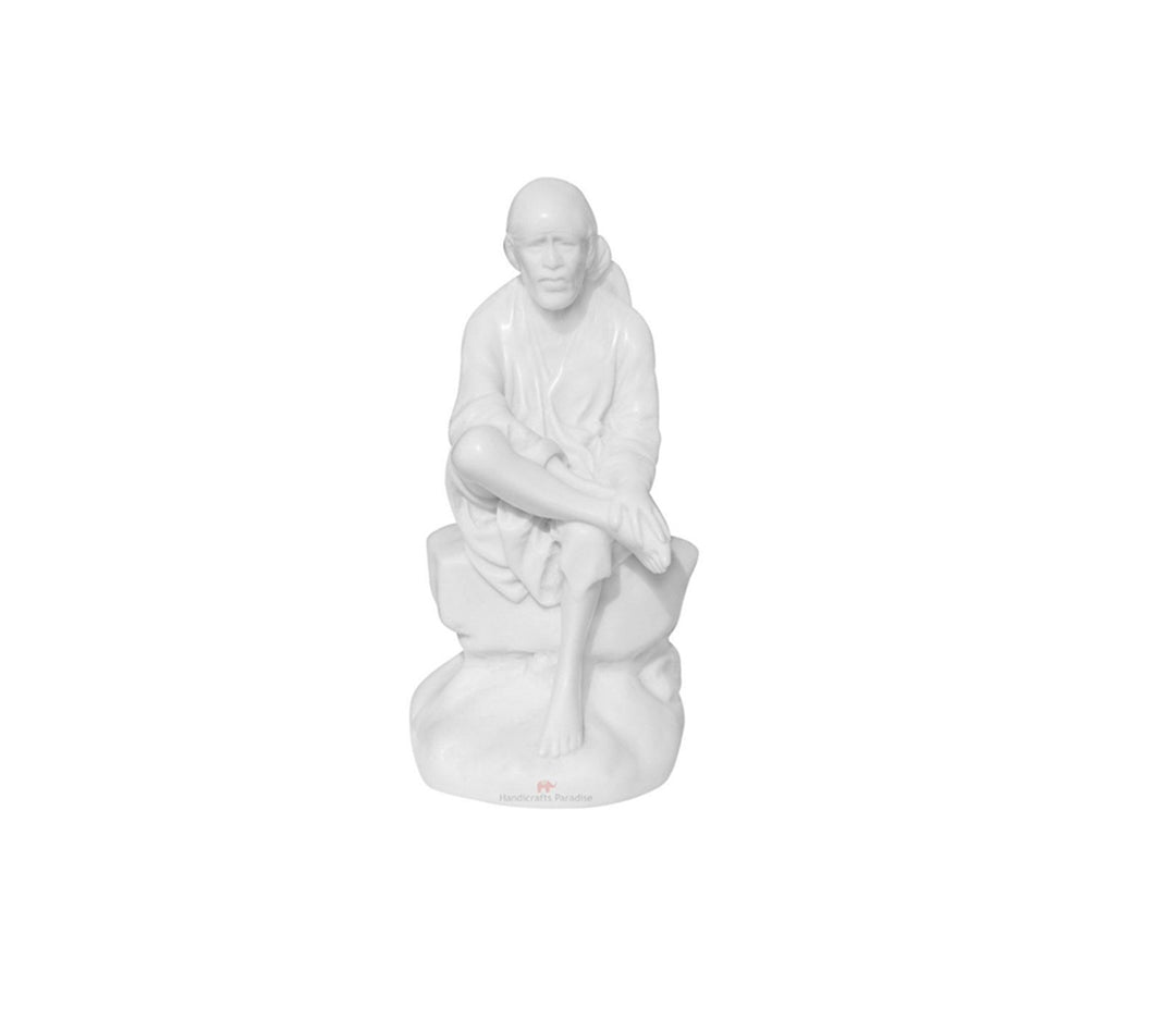 Sai Baba Resin Figurine | Sai Baba Big Carved Resin in Sitting Posture