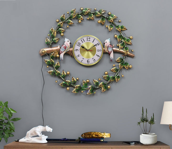 Large Multicolor Metal Wall Clock