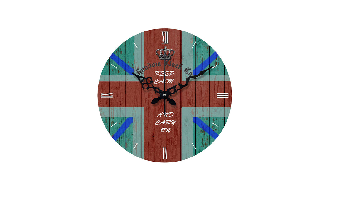 Rustic Placid Wooden Wall Clock