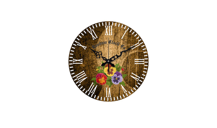 Rustic Radiant Wooden Wall Clock 15-Inch