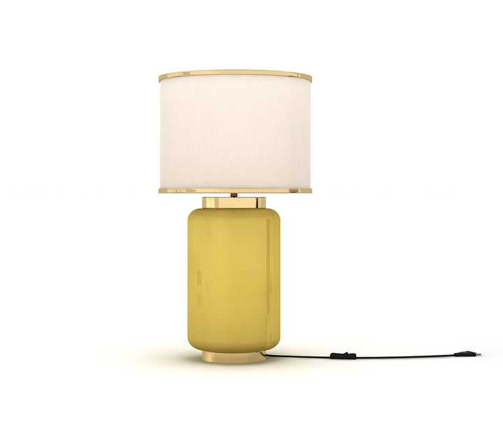 Yellow Metal Table Lamp