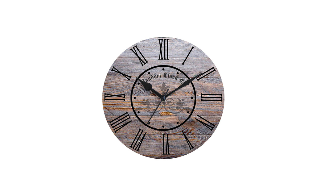 Rustic Chic Wooden Wall Clock 12-Inch