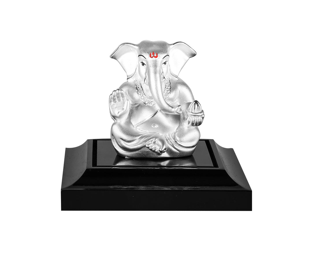 Exquisite Antique Pure Silver Ganesh Idol