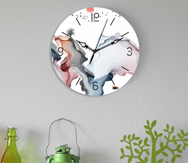 Ocean Wavescape Printed Acrylic Wall Clock