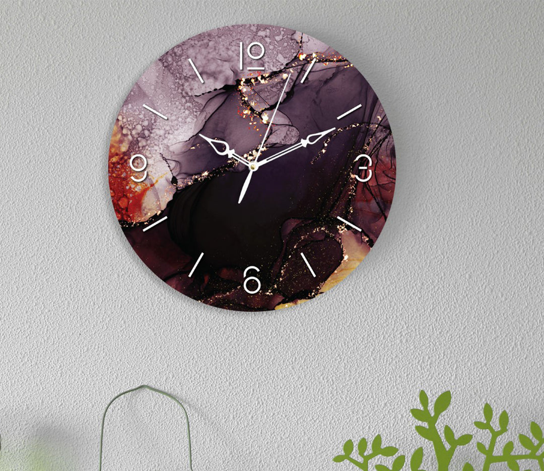Captivating Multicolored Shades Acrylic Wall Clock