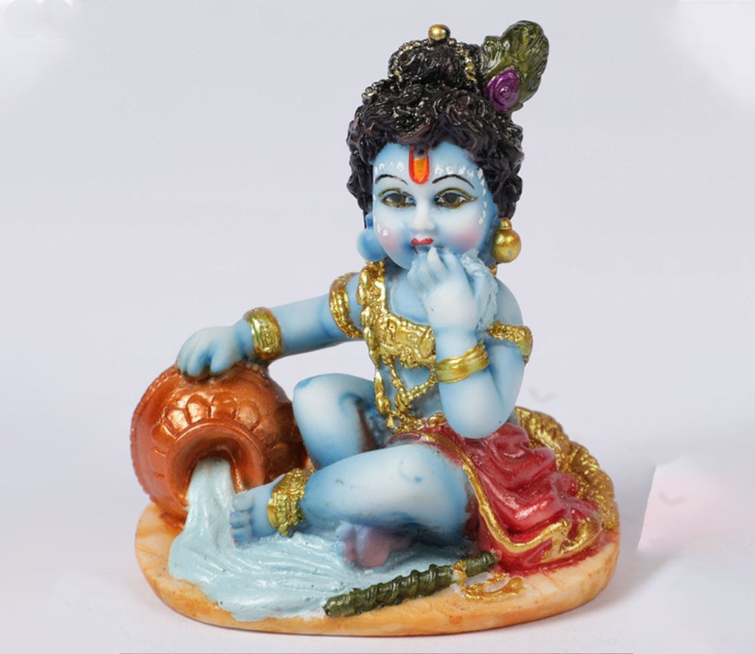 Decorative Hand-Painted Marble Figurine