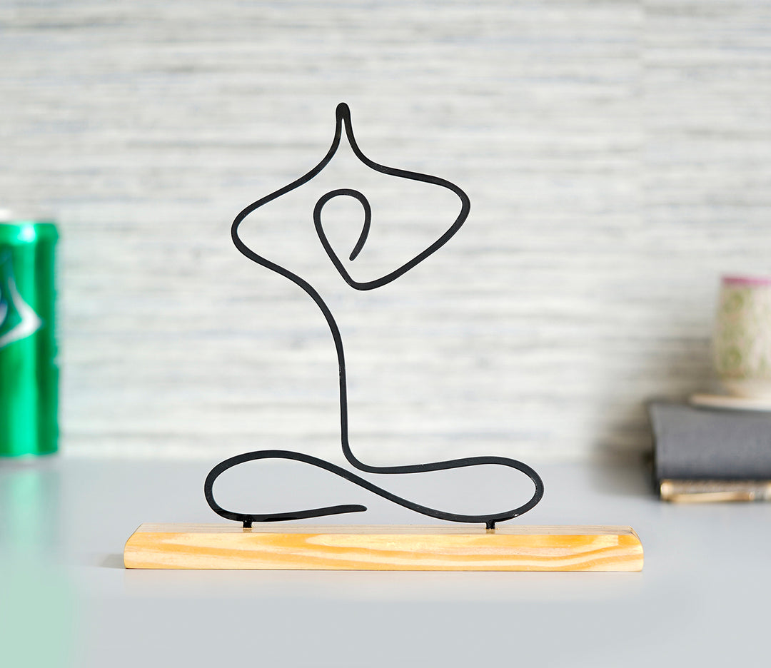 Tranquil Metal Yoga Pose | Yoga Pose Metal Sculpture