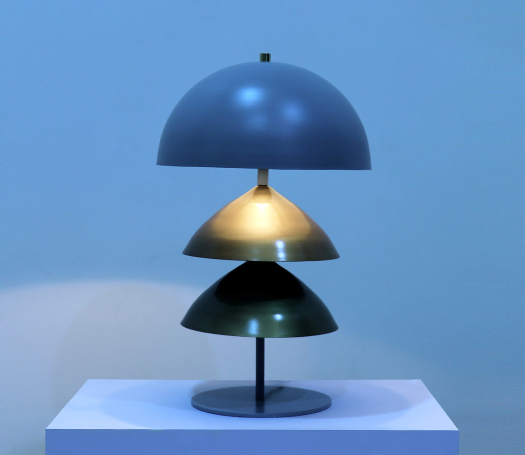 Modern Metal Table Lamp with Enamel Finish (Large)