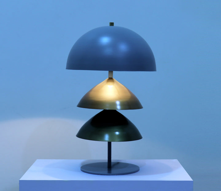 Modern Metal Table Lamp with Enamel Finish (Large)