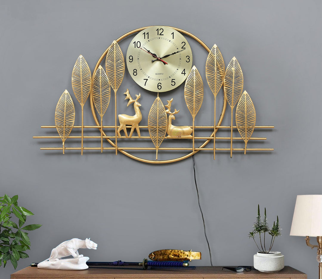 Large Metal Wall Hanging Clock