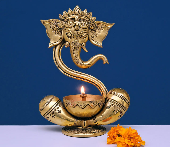 Decorative Brass Diya Lamp