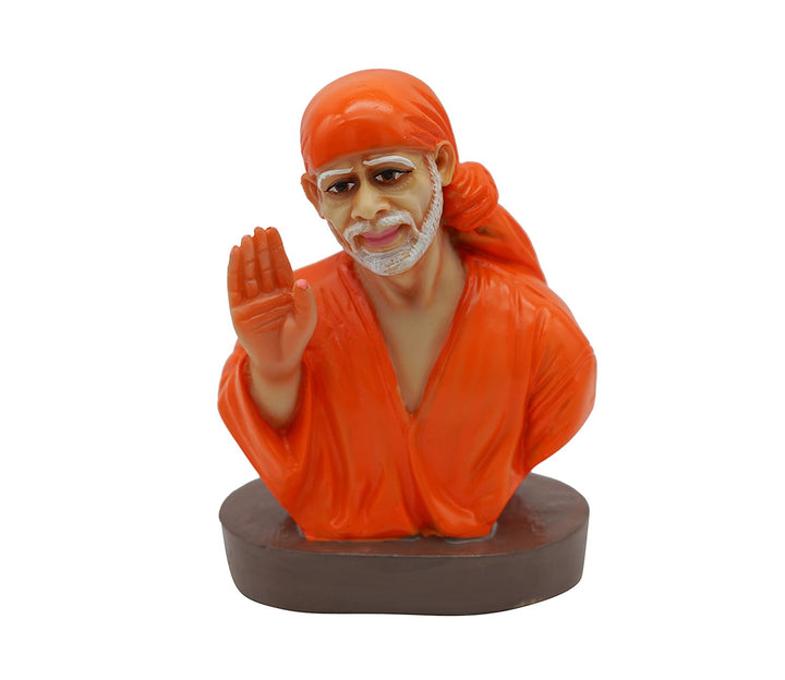 Decorative Hand-Painted Marble Figurine - Orange