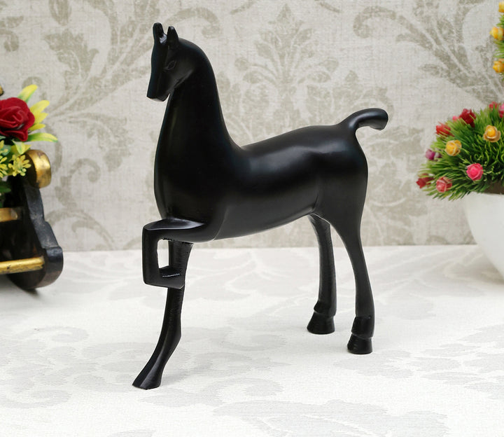 Black Equine Sculpture | Enigmatic Equine Sculpture (Black)