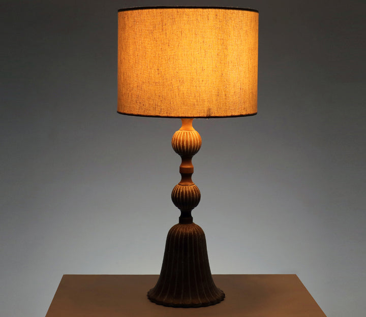 Metal Table Lamp with Warm Glow