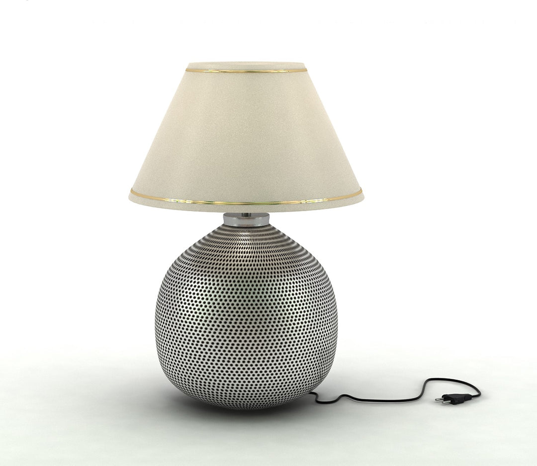 Molly Metal Table Lamp with Canvas Shade