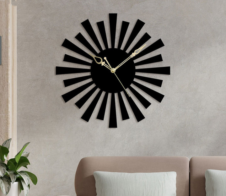 Spacious Modern Metal Wall Clock