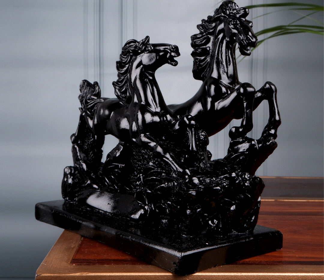 Black Running Horse Art Figurine | Running Horse Art Figurine (Black)