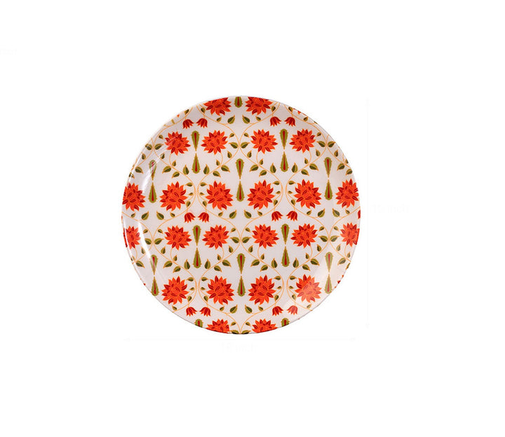 Multicolor Ceramic Babur Inspired Decorative Wall Plate
