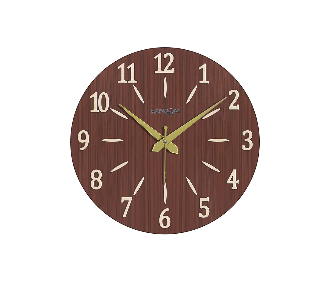 Decorative Random Brown Wooden Wall Clock