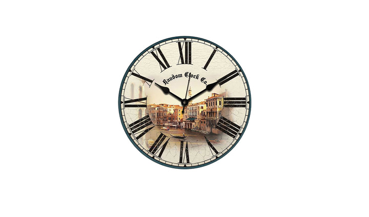 Rustic Sea House Wooden Wall Clock