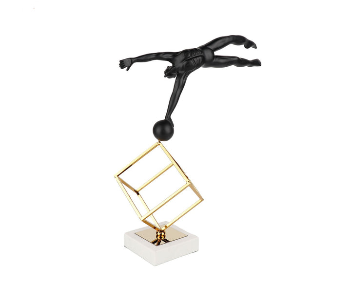 Human Colection Table Showpiece | Golden Nest Black Human Collection Table Showpiece (L, Black)