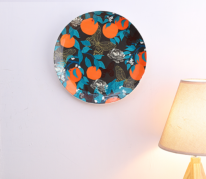 Butterfly Design Decorative Wall Plate