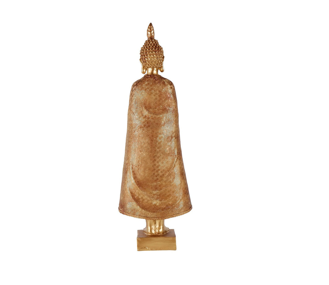 Golden Serenity Buddha Figurine