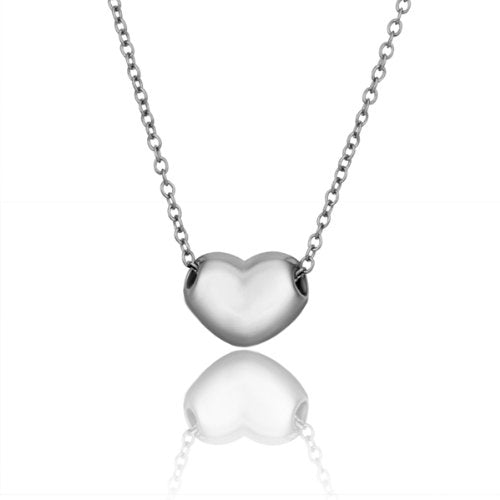 Silver Heart Pendant Necklace | Heart Throb Silver Plated Pendant