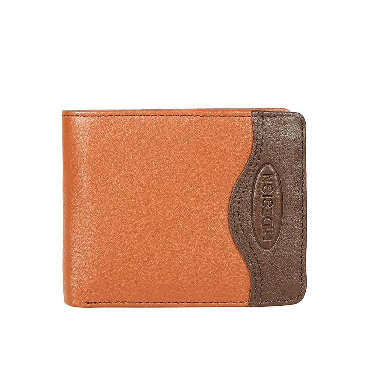 Men's Tan Leather Bi-Fold Wallet | Sleek Tan Bifold Wallet