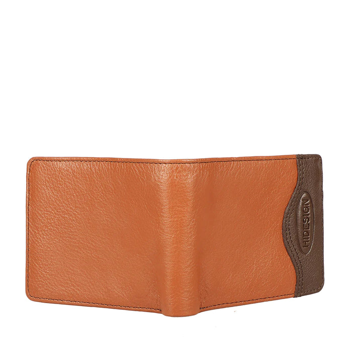 Men's Tan Leather Bi-Fold Wallet | Sleek Tan Bifold Wallet