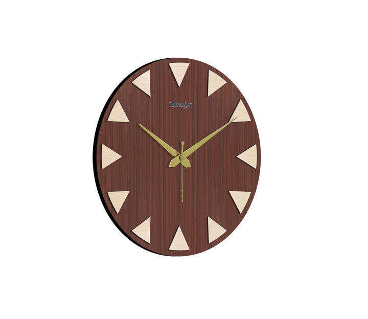 Creative Random Brown Wooden Wall Clock