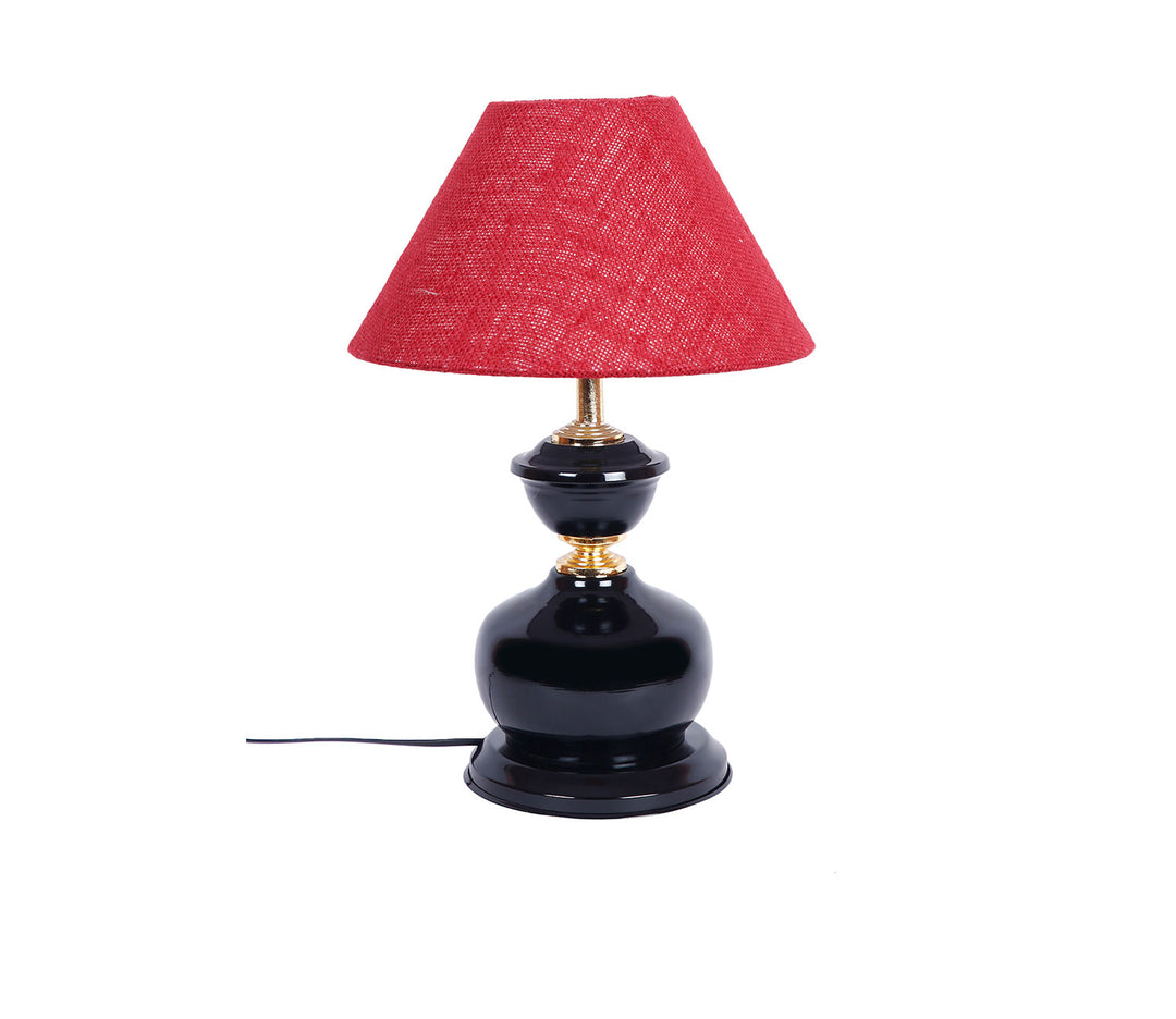Modern Jute & Metal Table Lamp