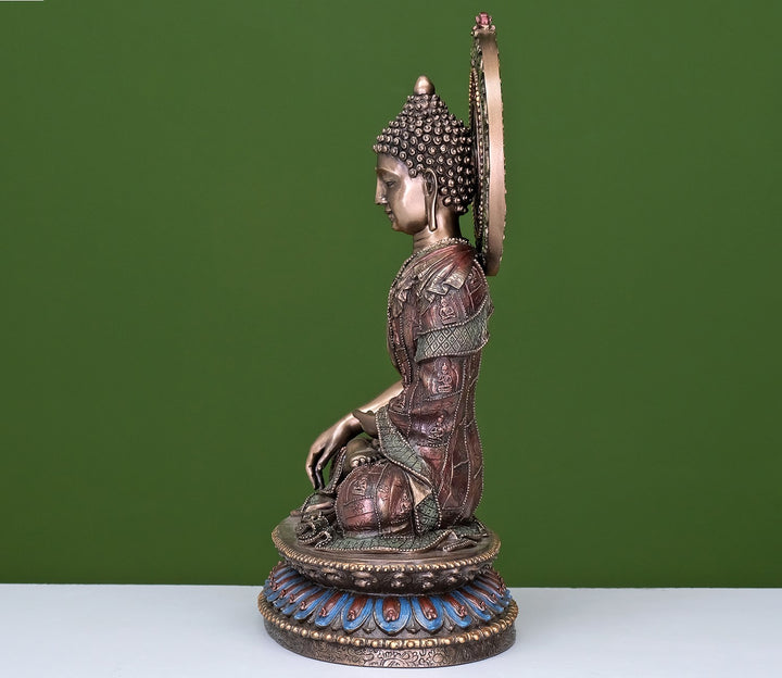 Serene Buddha Statue in Cold Cast Bronze