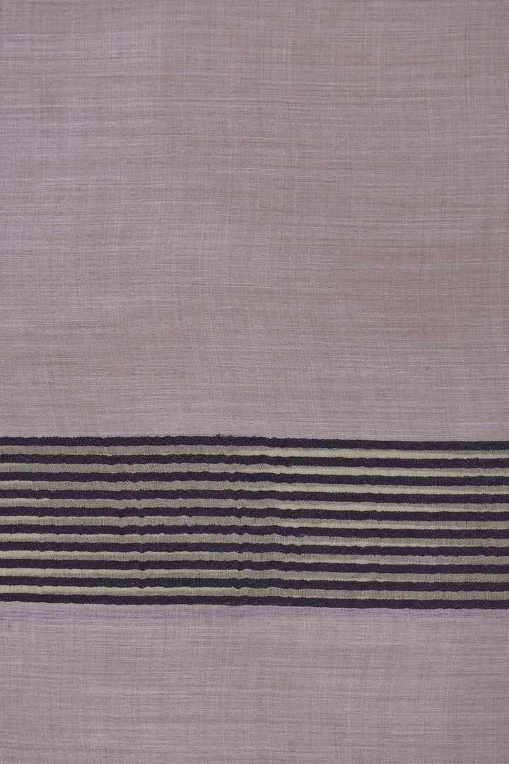 Lavender Cashmere Stole: Brown Wool with Lavender Inspiration | Lavandula Cashmere Stole - Brown