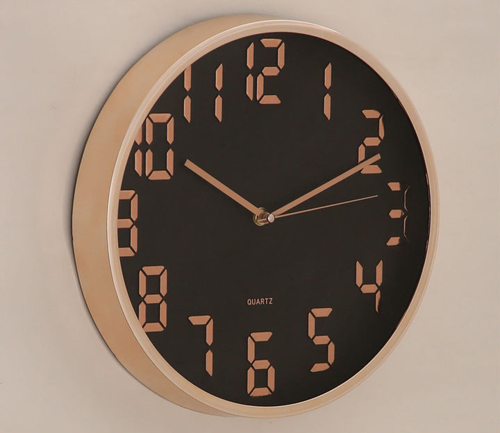 Black and Gold Modern Wall Clock
