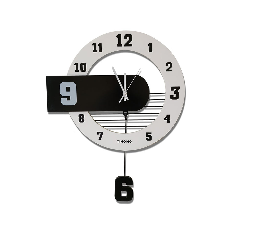 Modern White MDF Wall Clock