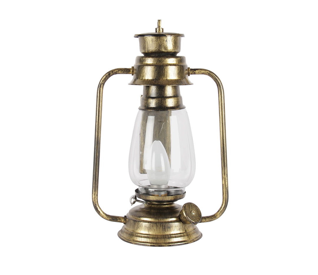 Golden Mosaic Lantern Table Lamp