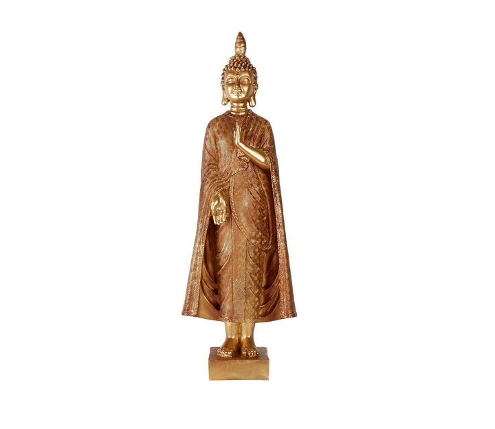 Golden Serenity Buddha Figurine