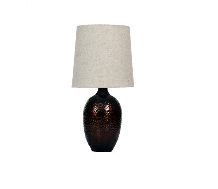 Modern Table Lamp with Beige Shade