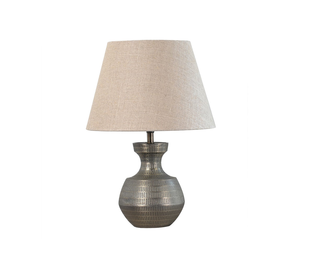 Peoria Carved Metal Table Lamp